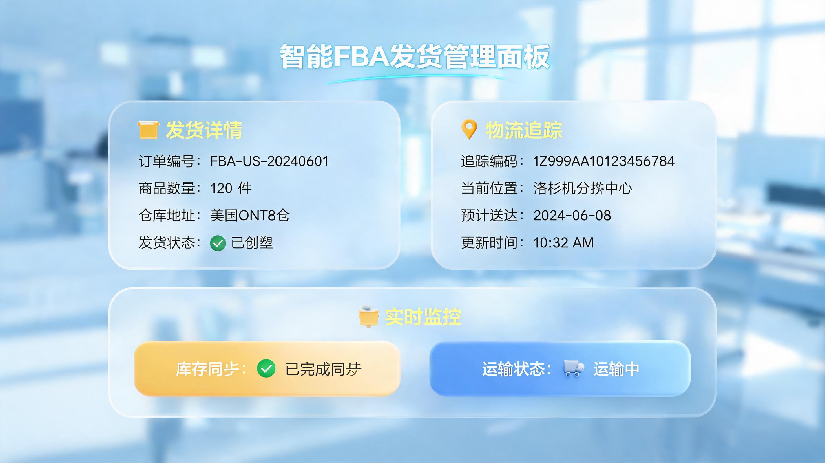 数字员工自动新建FBA货件同步追踪码