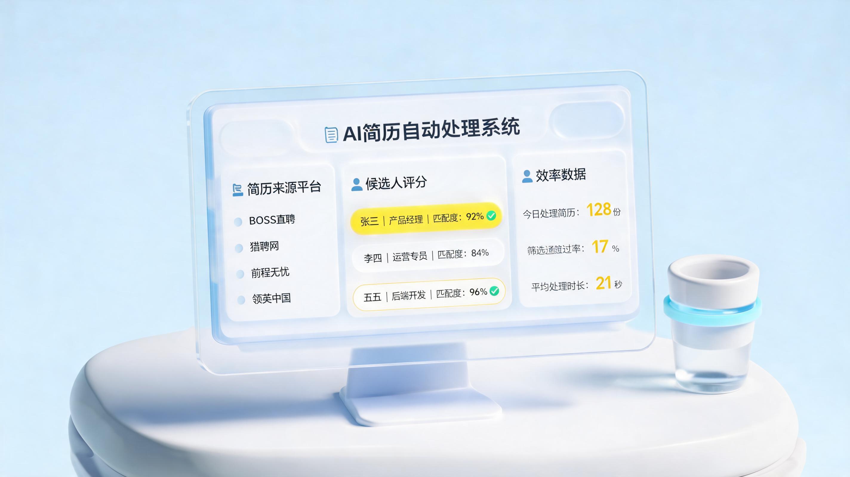 简历筛选效率低优质候选人漏筛？数字员工自动处理简历替代人工筛选_图1