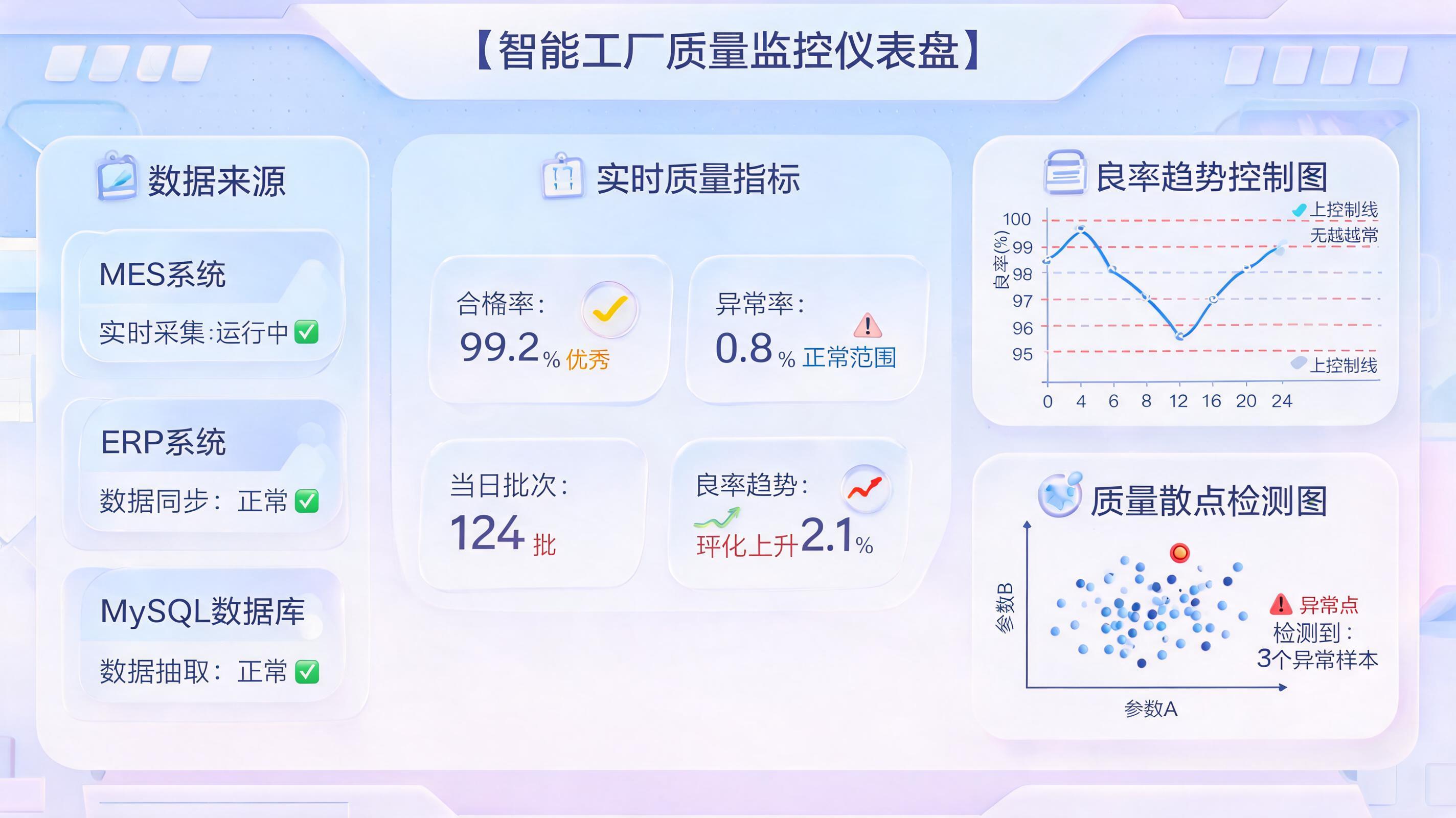 产品不良率居高不下？三步实现工厂质量数据的智能追踪与实时监控