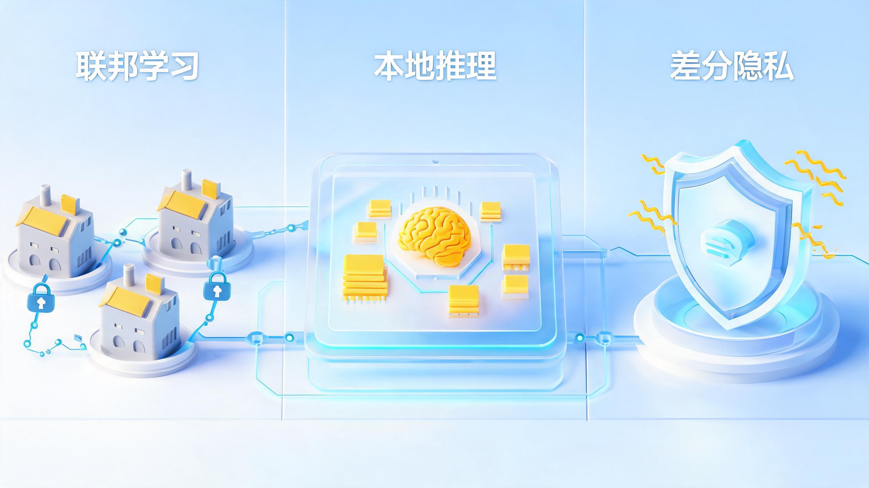 数据不出域的技术实现路径：联邦学习、本地推理与差分隐私的区别_图1