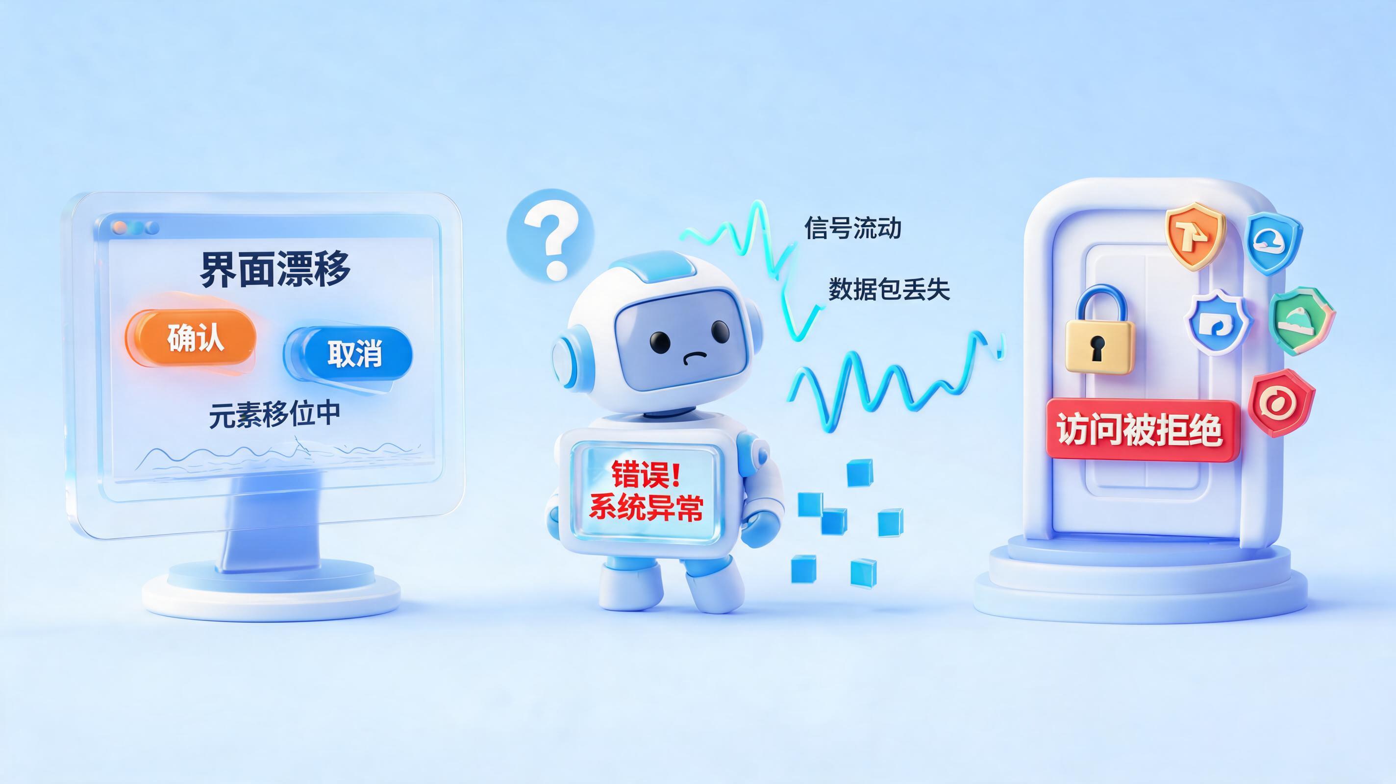 Agent 进了生产环境就跑飞?揭秘界面变化、网络波动、权限变更三大真实挑战