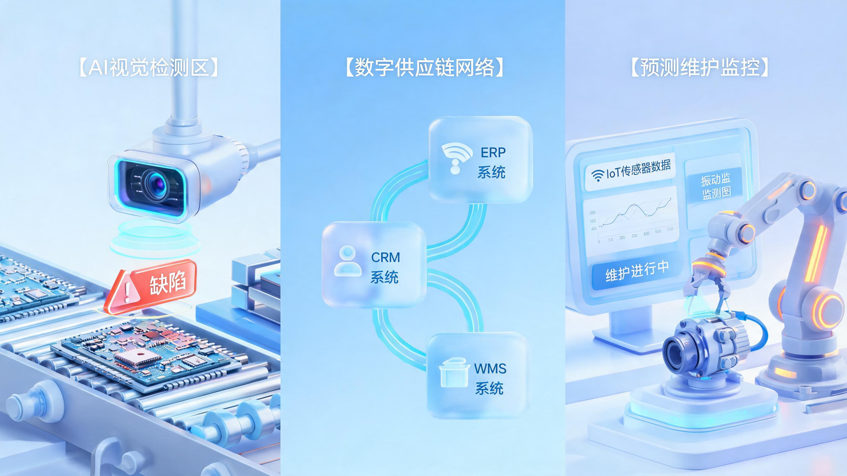 制造业 Agent 选型:产线质检、供应链协同、设备预测性维护三大场景对比