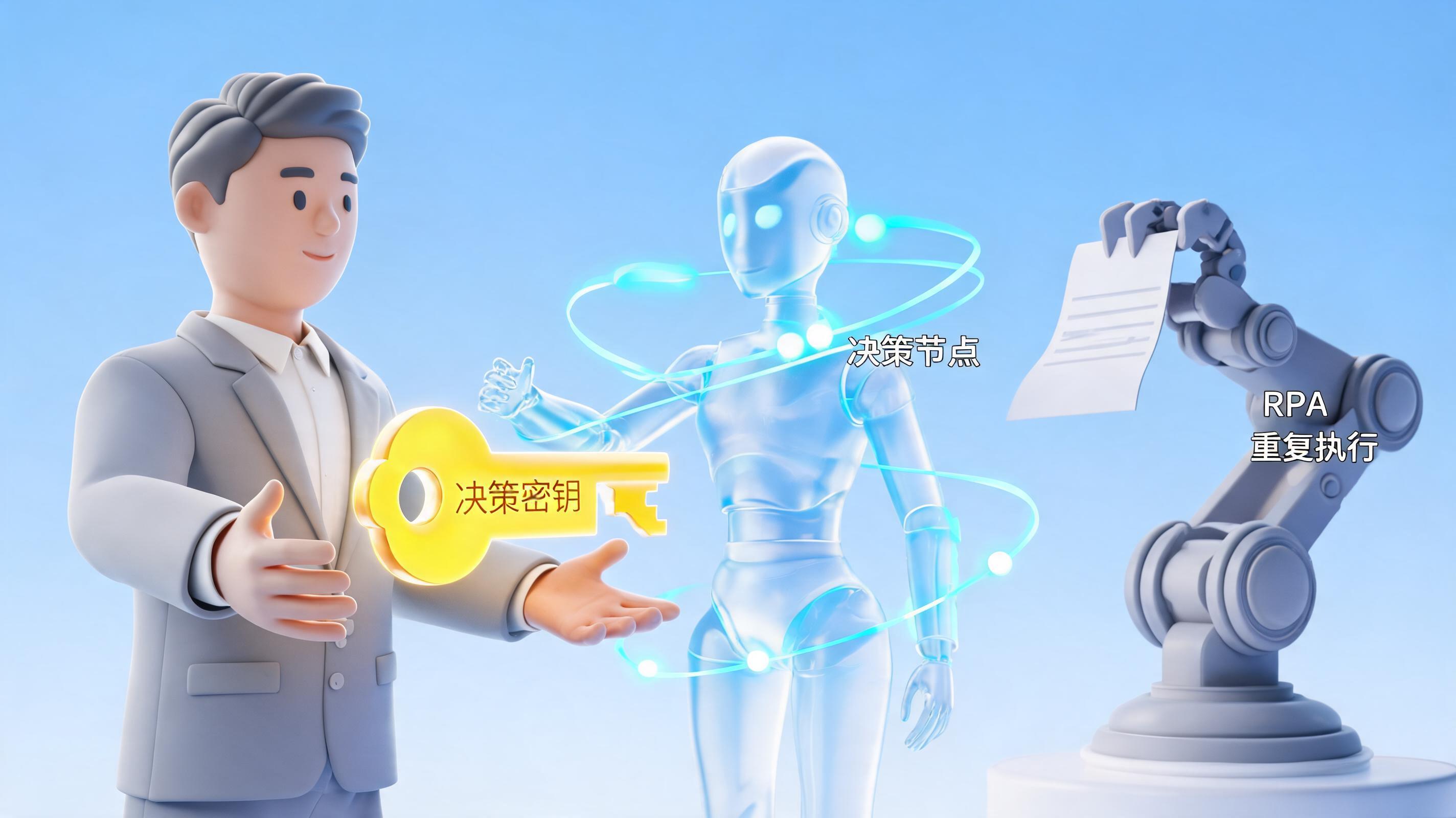 Agent和RPA的根本区别：不是智能化程度，是决策权的归属