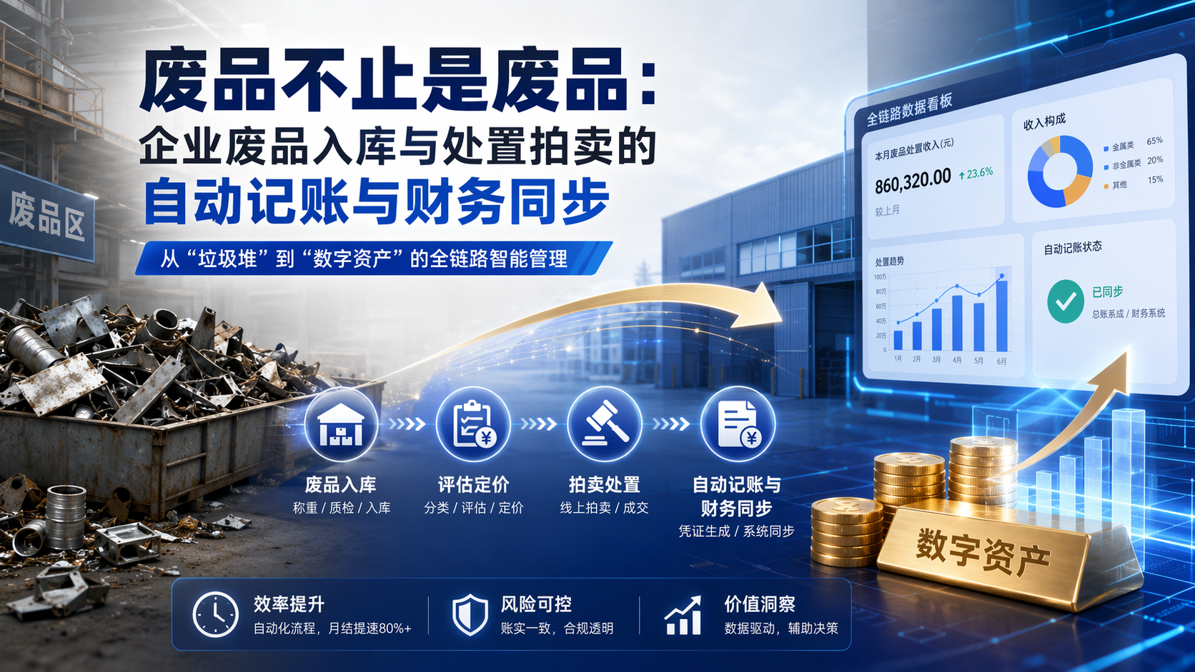 废品不止是废品：企业废品入库与处置拍卖的自动记账与财务同步_图1
