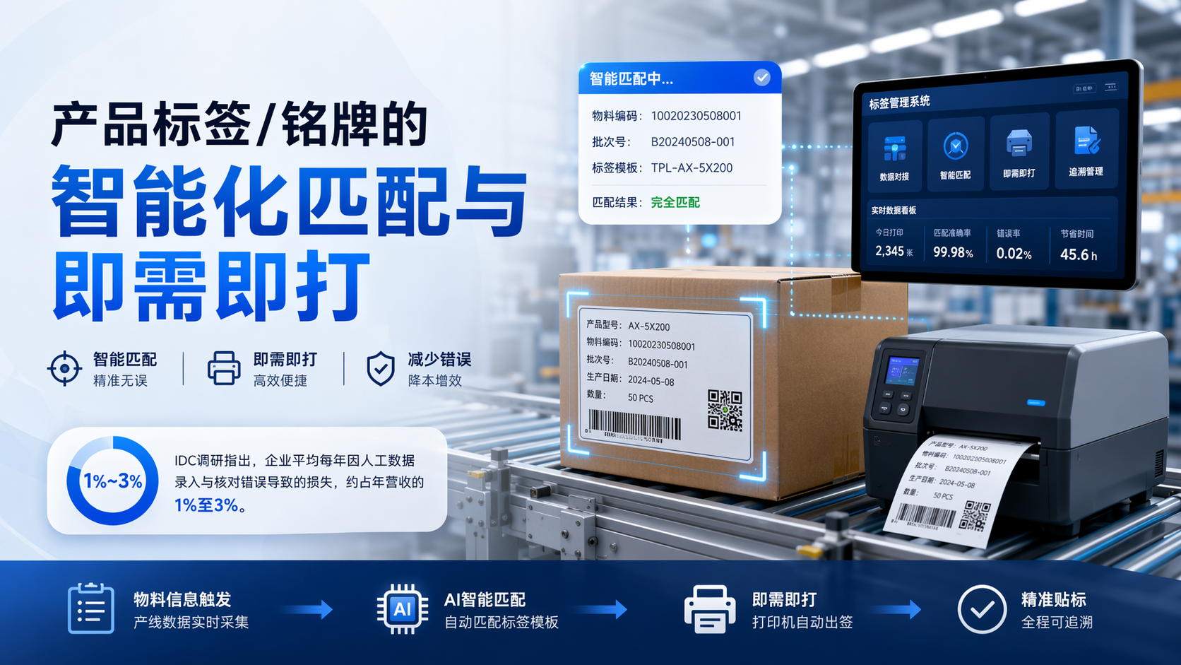 产品标签/铭牌的智能化匹配与即需即打
