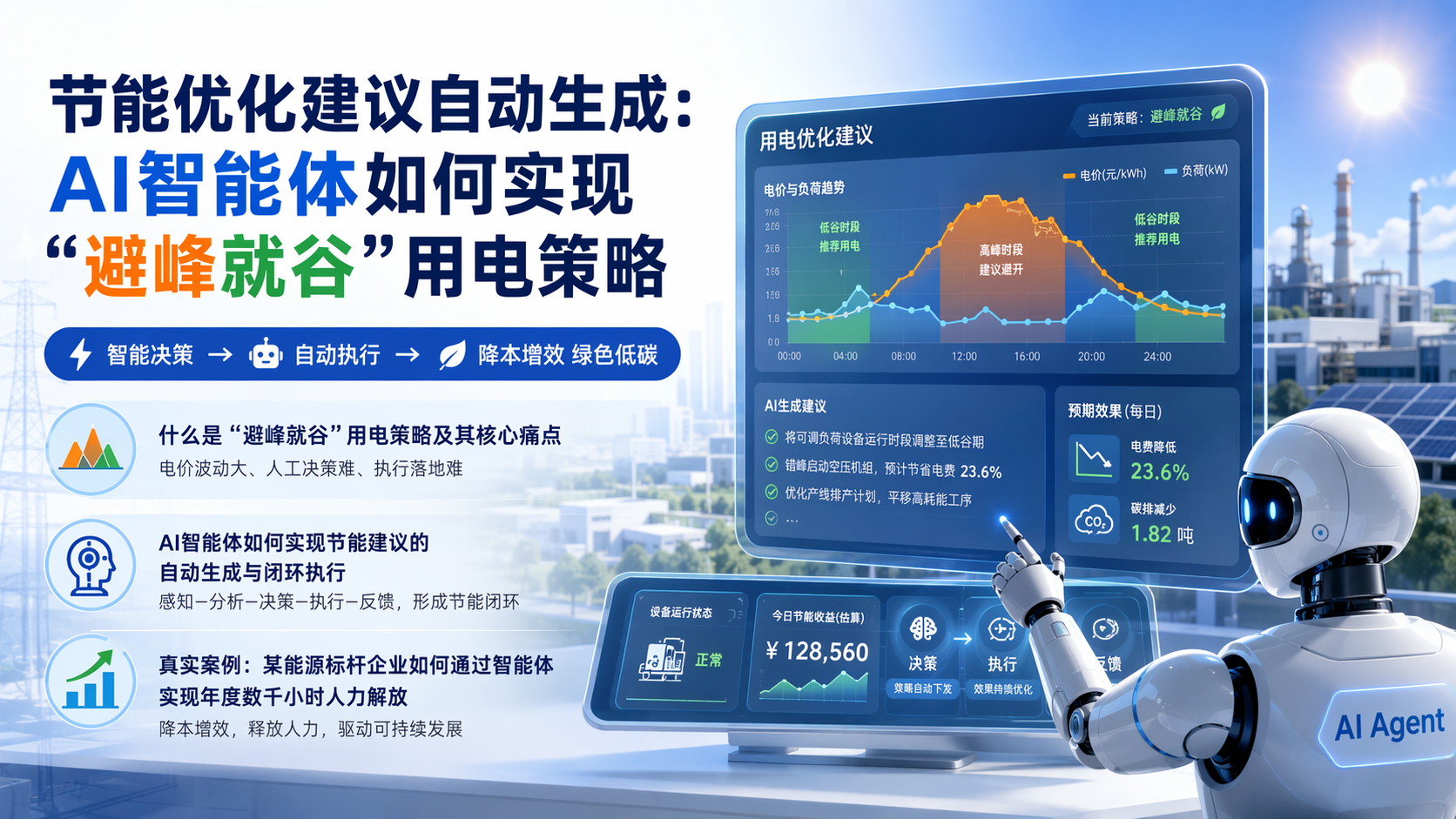 节能优化建议自动生成：AI智能体如何实现“避峰就谷”用电策略