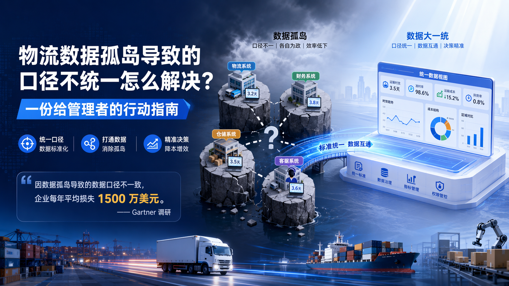 物流数据孤岛导致的口径不统一怎么解决？一份给管理者的行动指南_图1
