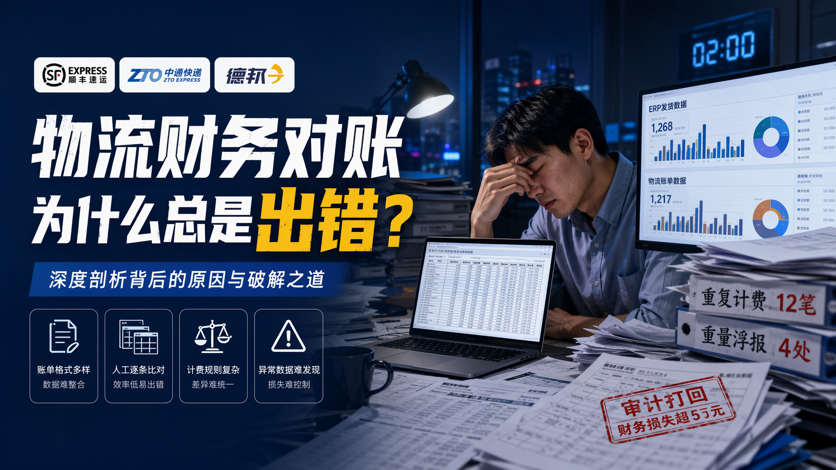 物流财务对账为什么总是出错?