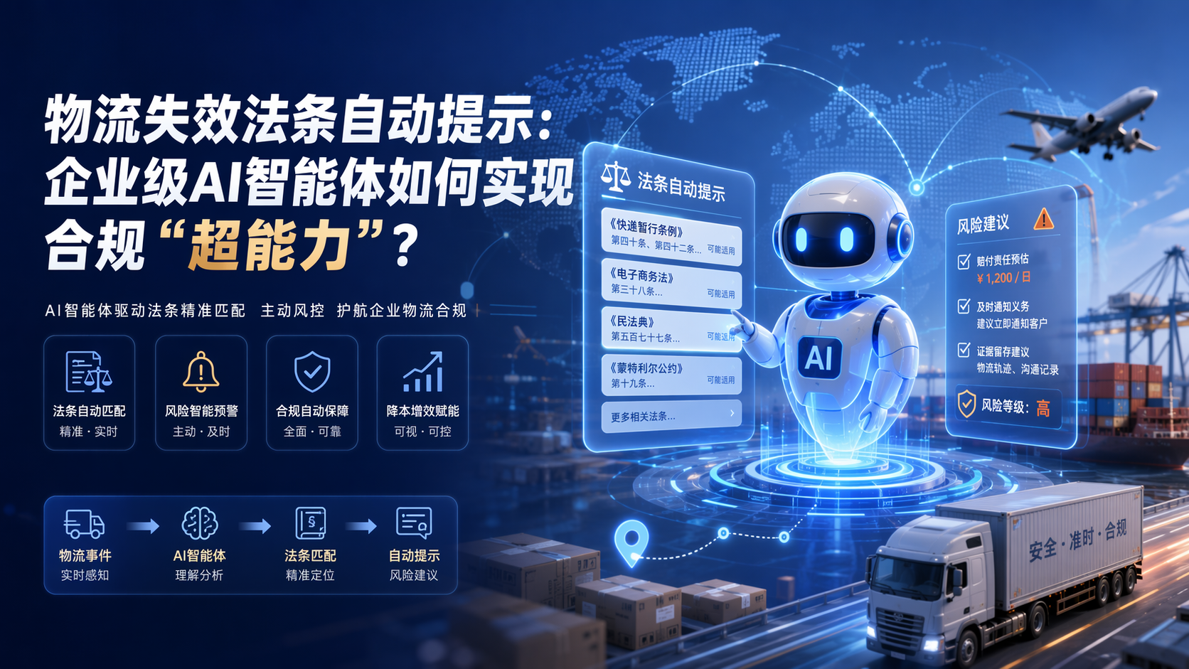 物流失效法条自动提示:企业级AI智能体如何实现合规“超能力”?