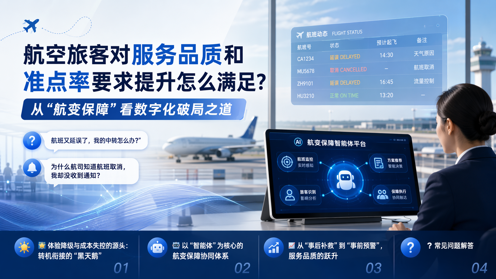 航空旅客对服务品质和准点率要求提升怎么满足？从“航变保障”看数字化破局之道