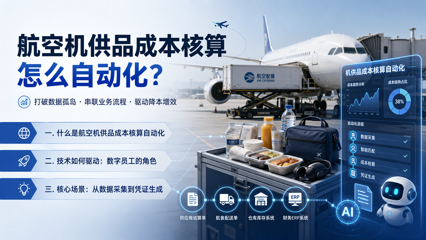 航空机供品成本核算怎么自动化？
