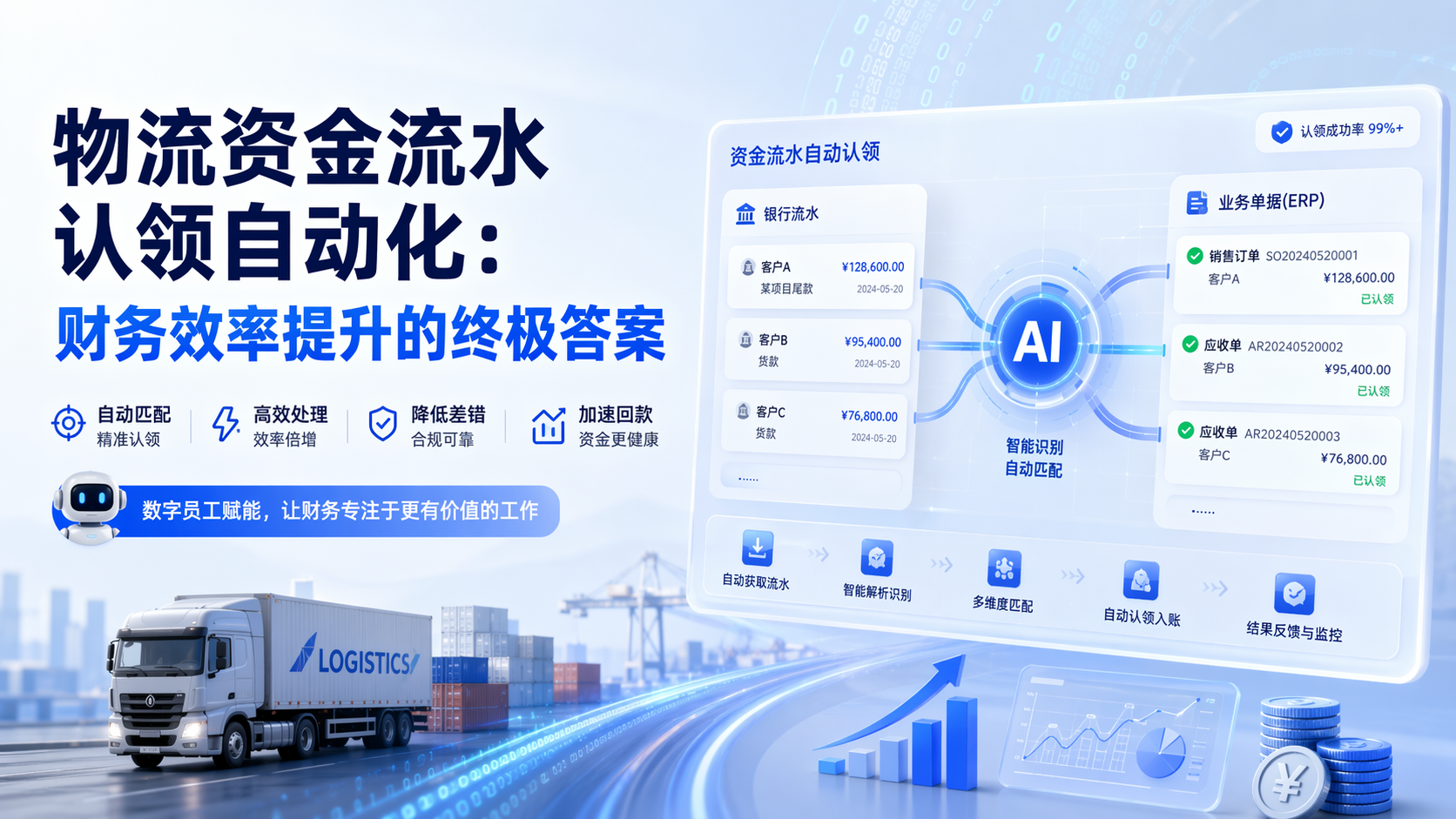 物流资金流水认领自动化:财务效率提升的终极答案