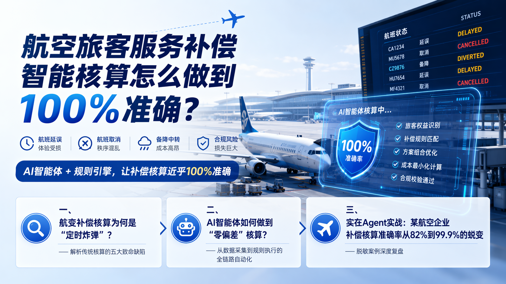 航空旅客服务补偿智能核算怎么做到100%准确?