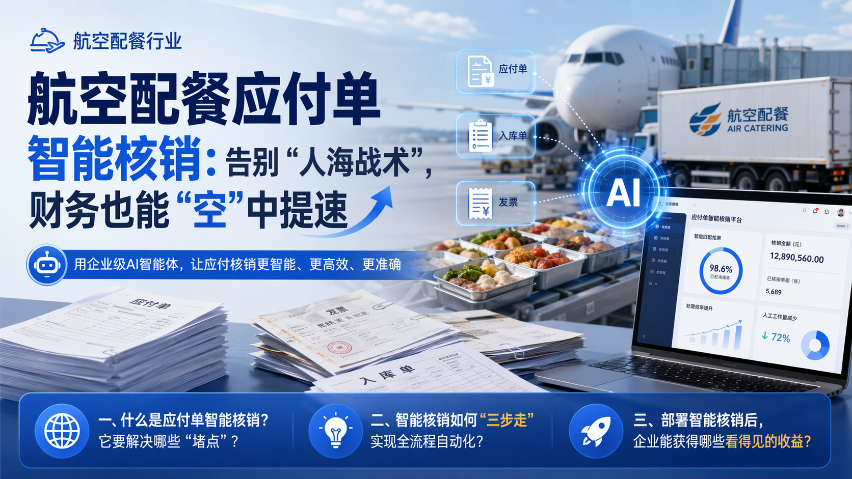 航空配餐应付单智能核销：告别“人海战术”，财务也能“空”中提速_图1