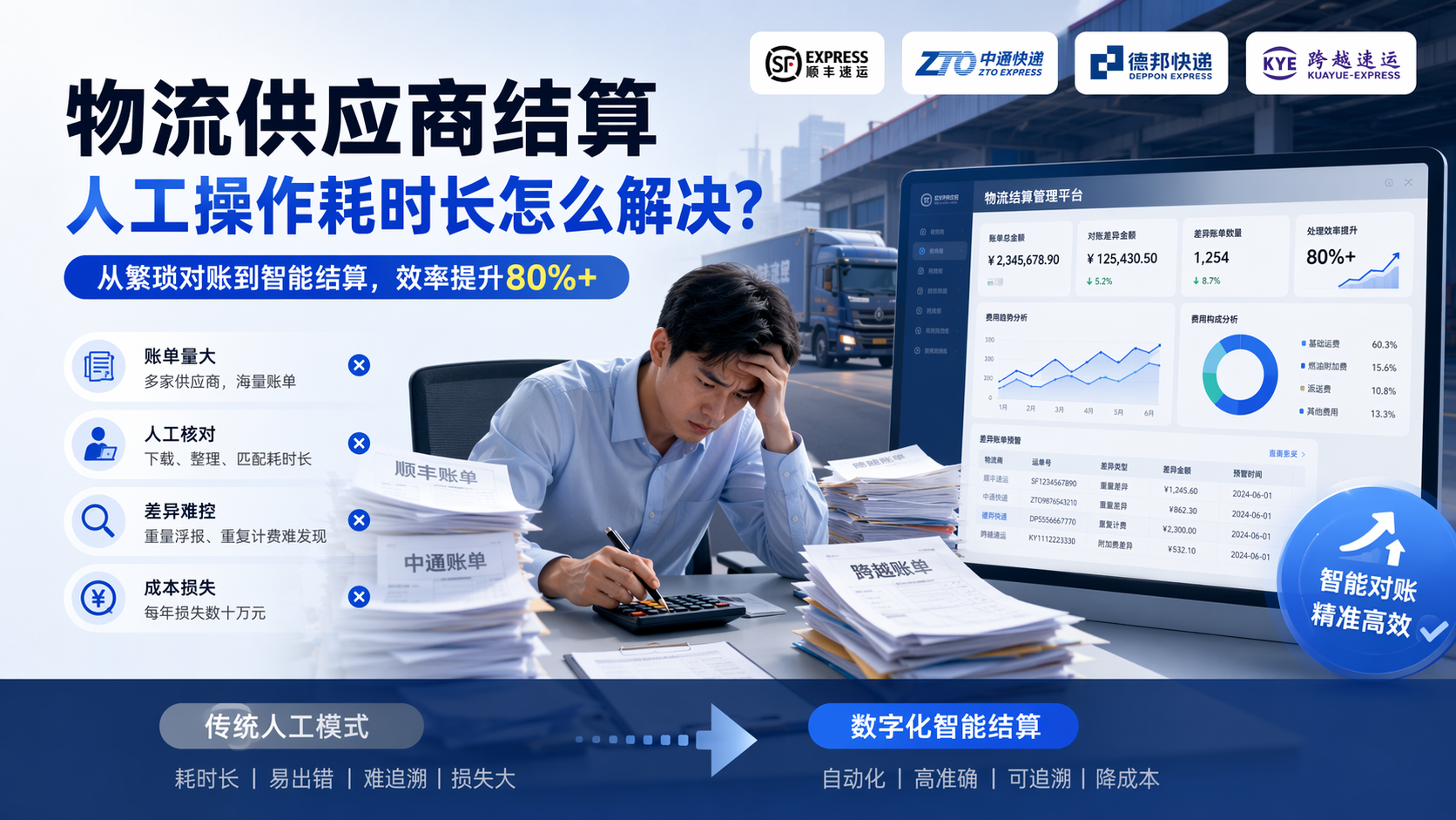 物流供应商结算人工操作耗时长怎么解决？_图1