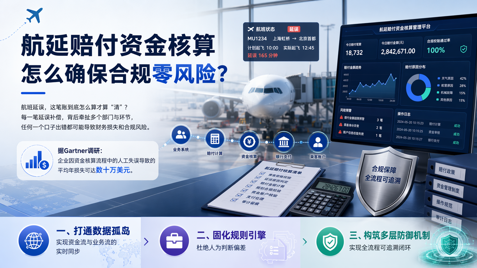 航延赔付资金核算怎么确保合规零风险?