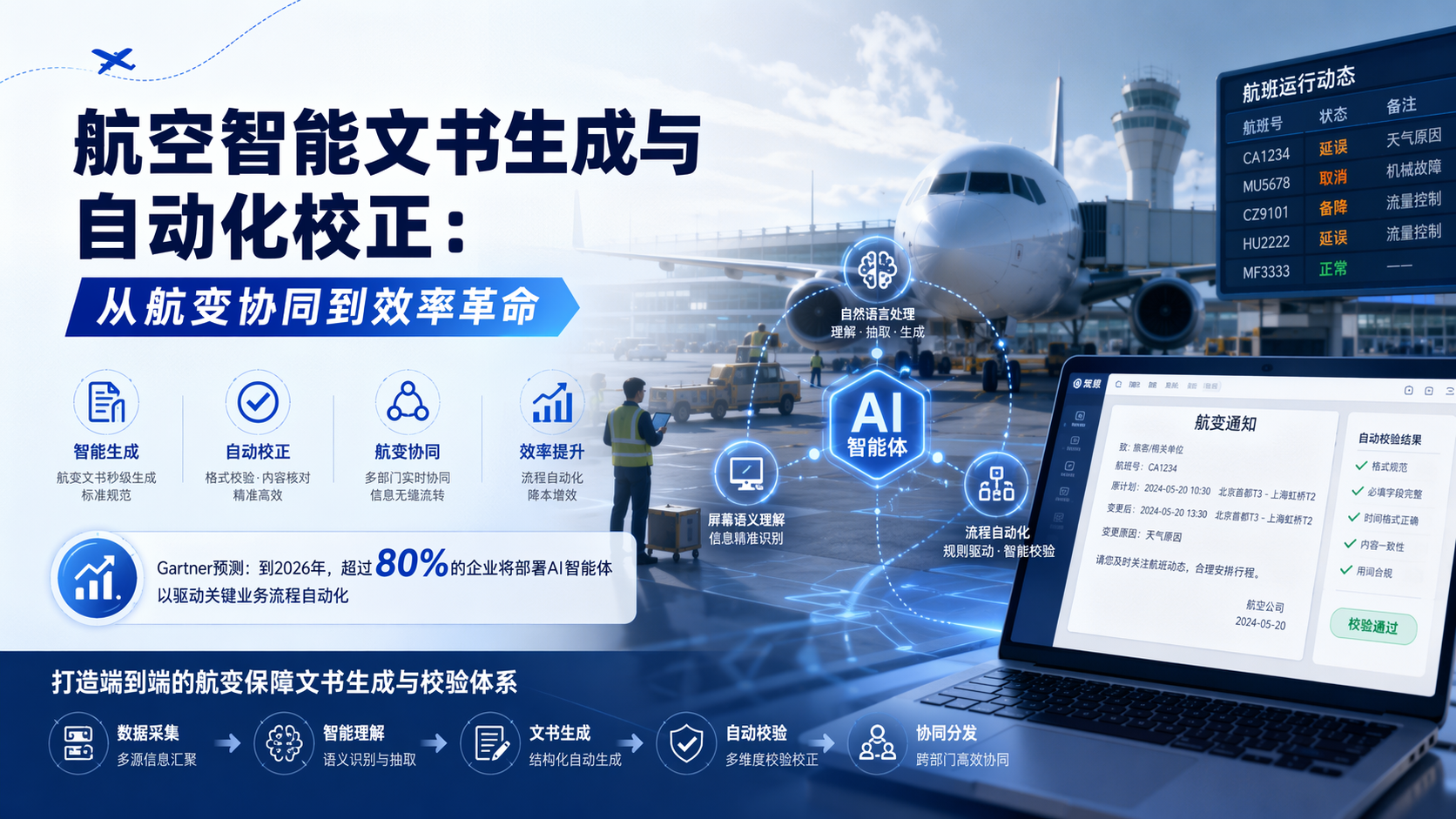 航空智能文书生成与自动化校正:从航变协同到效率革命
