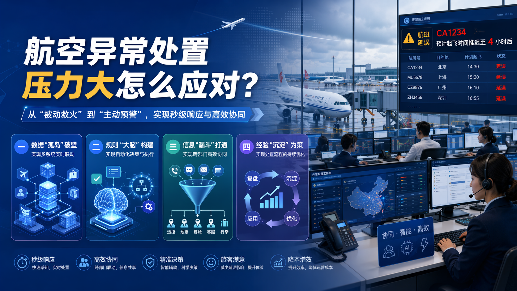 航空异常处置压力大怎么应对？