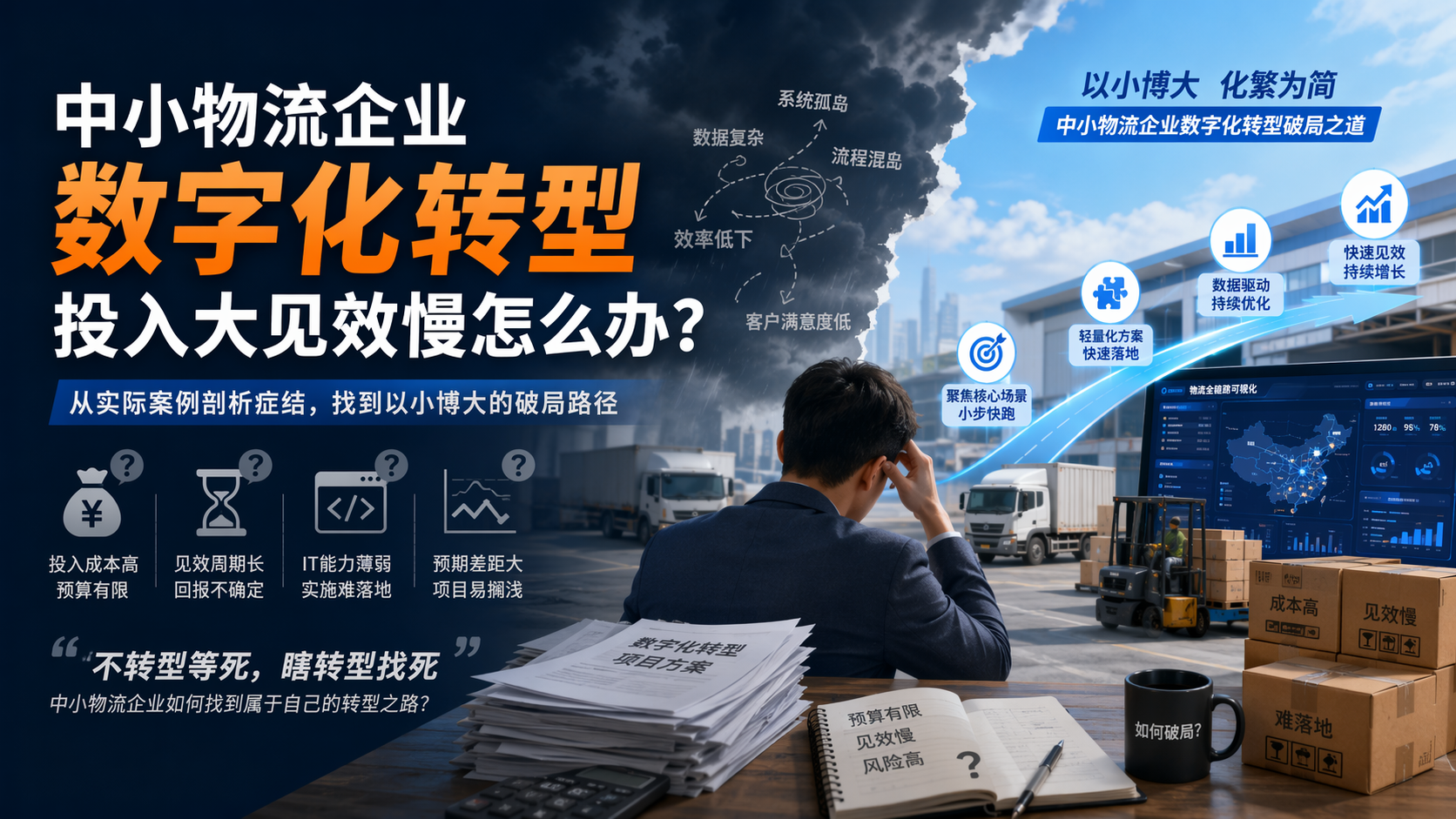 中小物流企业数字化转型投入大见效慢怎么办？_图1