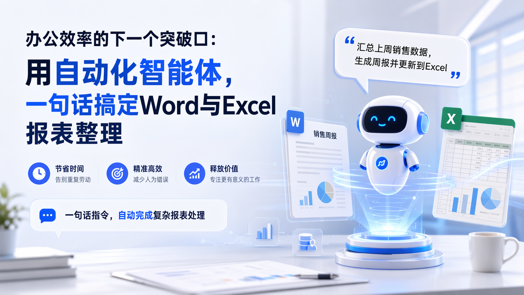 办公效率的下一个突破口：用自动化智能体，一句话搞定Word与Excel报表整理