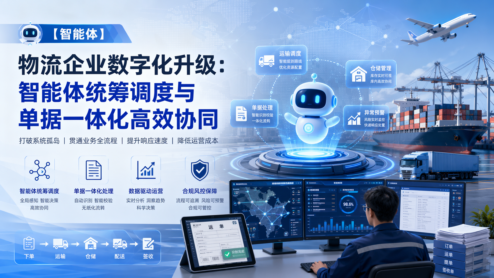 [智能体] 物流企业数字化升级：智能体统筹调度与单据一体化高效协同