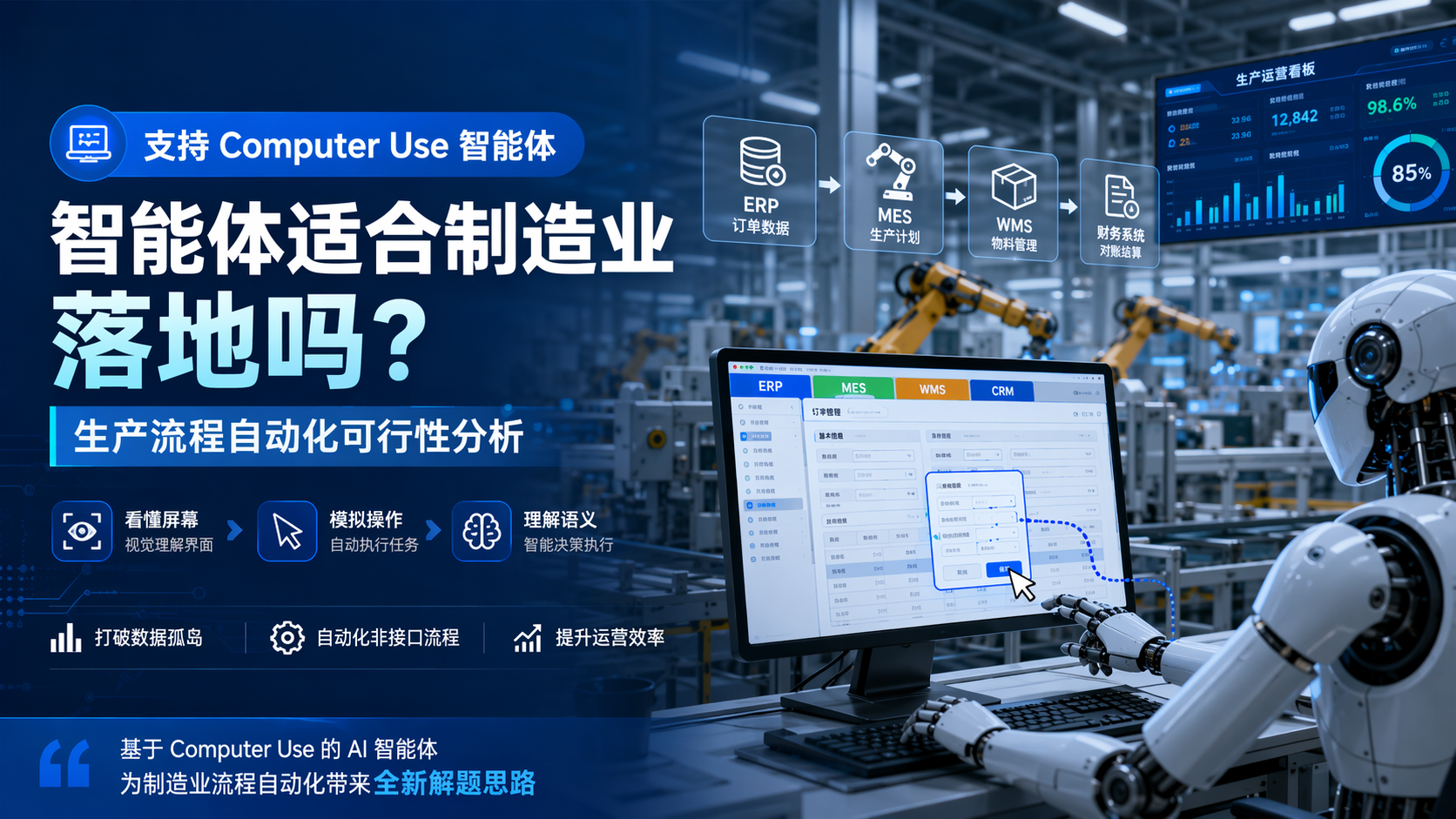 支持 Computer Use 智能体适合制造业落地吗？生产流程自动化可行性分析