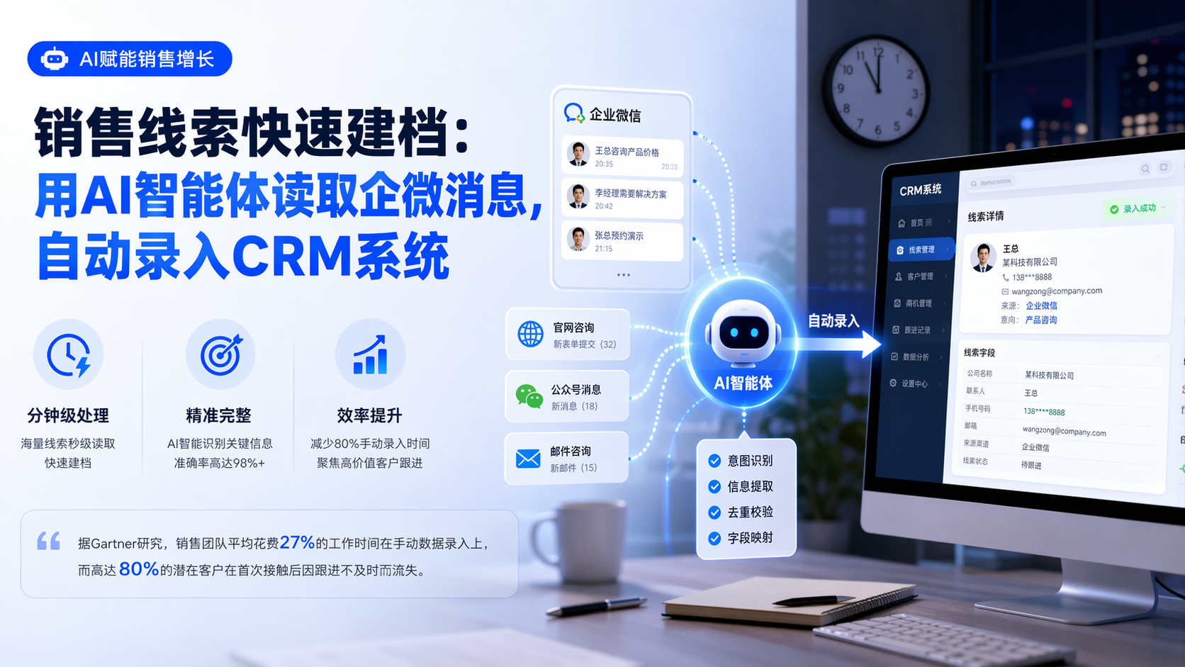 销售线索快速建档：用AI智能体读取企微消息，自动录入CRM系统_图1
