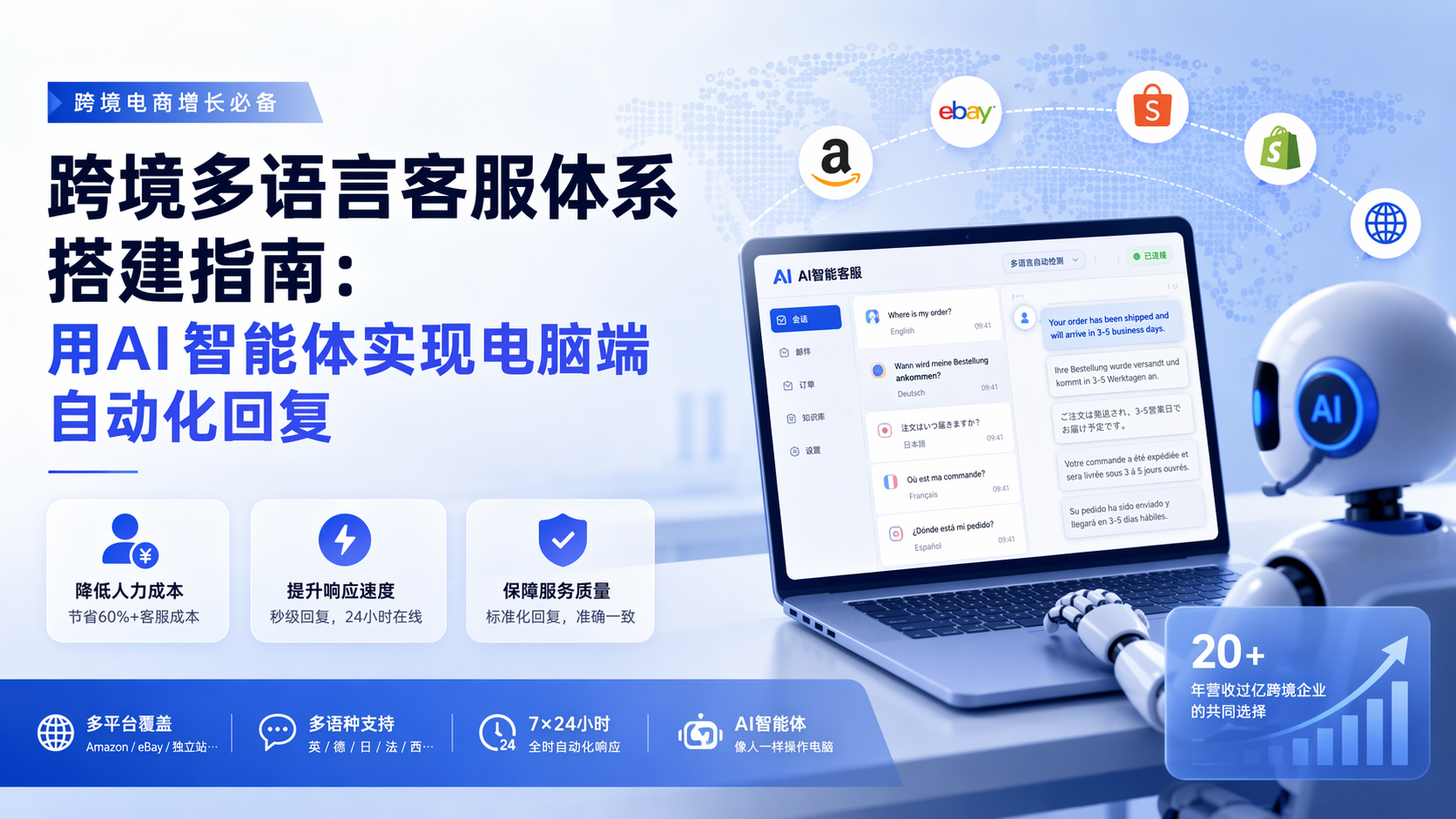 跨境多语言客服体系搭建指南：用AI智能体实现电脑端自动化回复