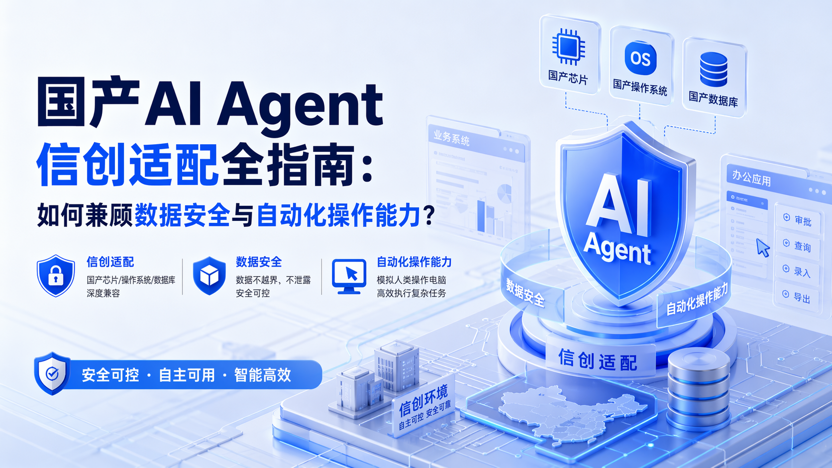 国产AI Agent信创适配全指南：如何兼顾数据安全与自动化操作能力？