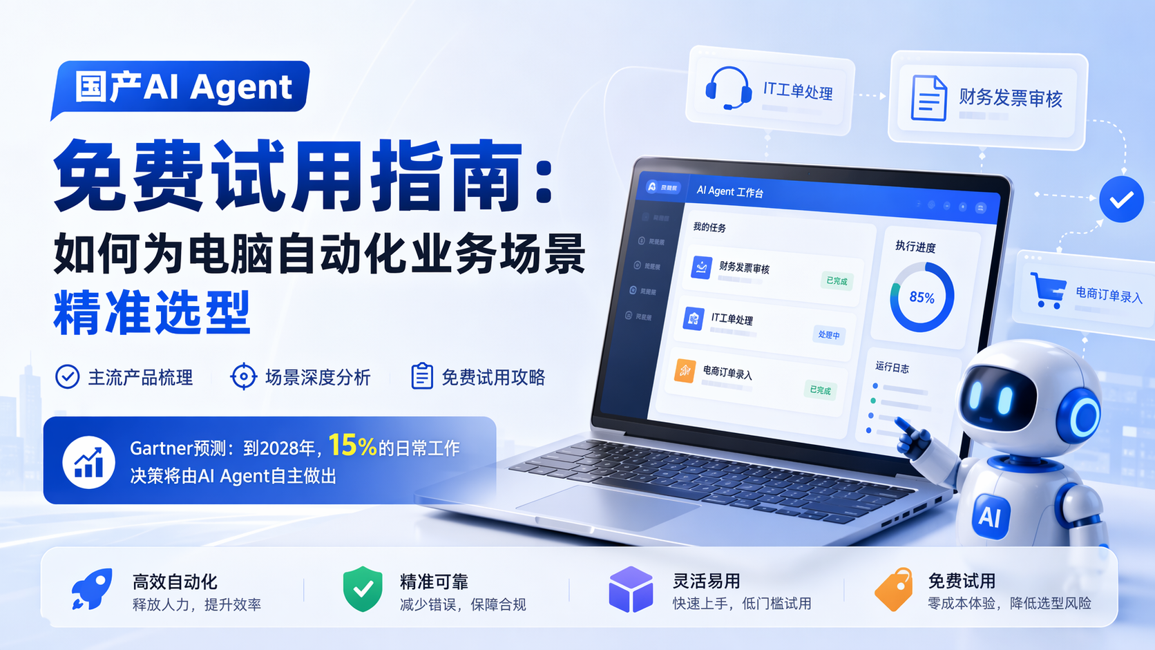 国产AI Agent免费试用指南：如何为电脑自动化业务场景精准选型