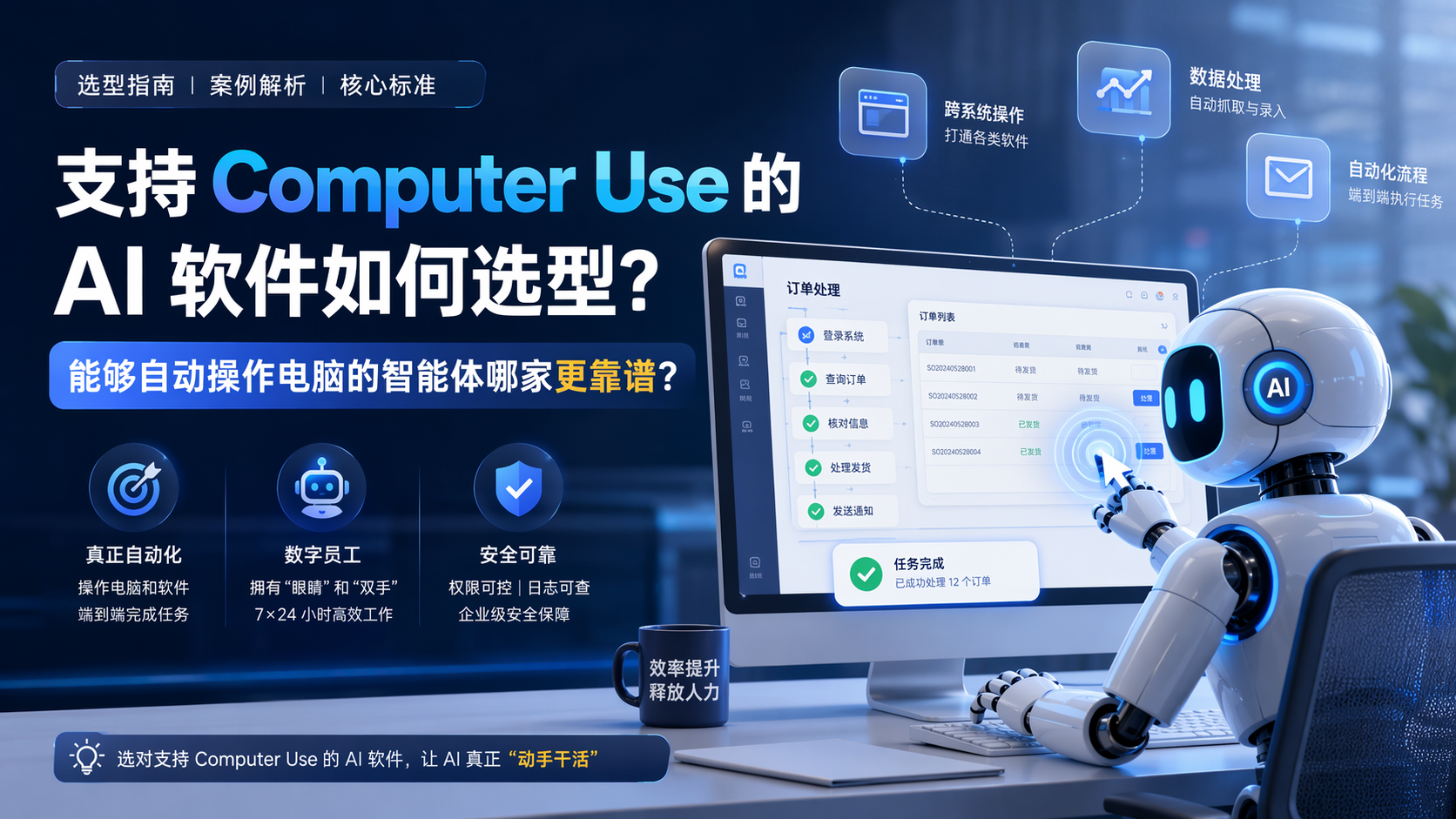 支持 Computer Use 的 AI 软件如何选型？能够自动操作电脑的智能体哪家更靠谱？