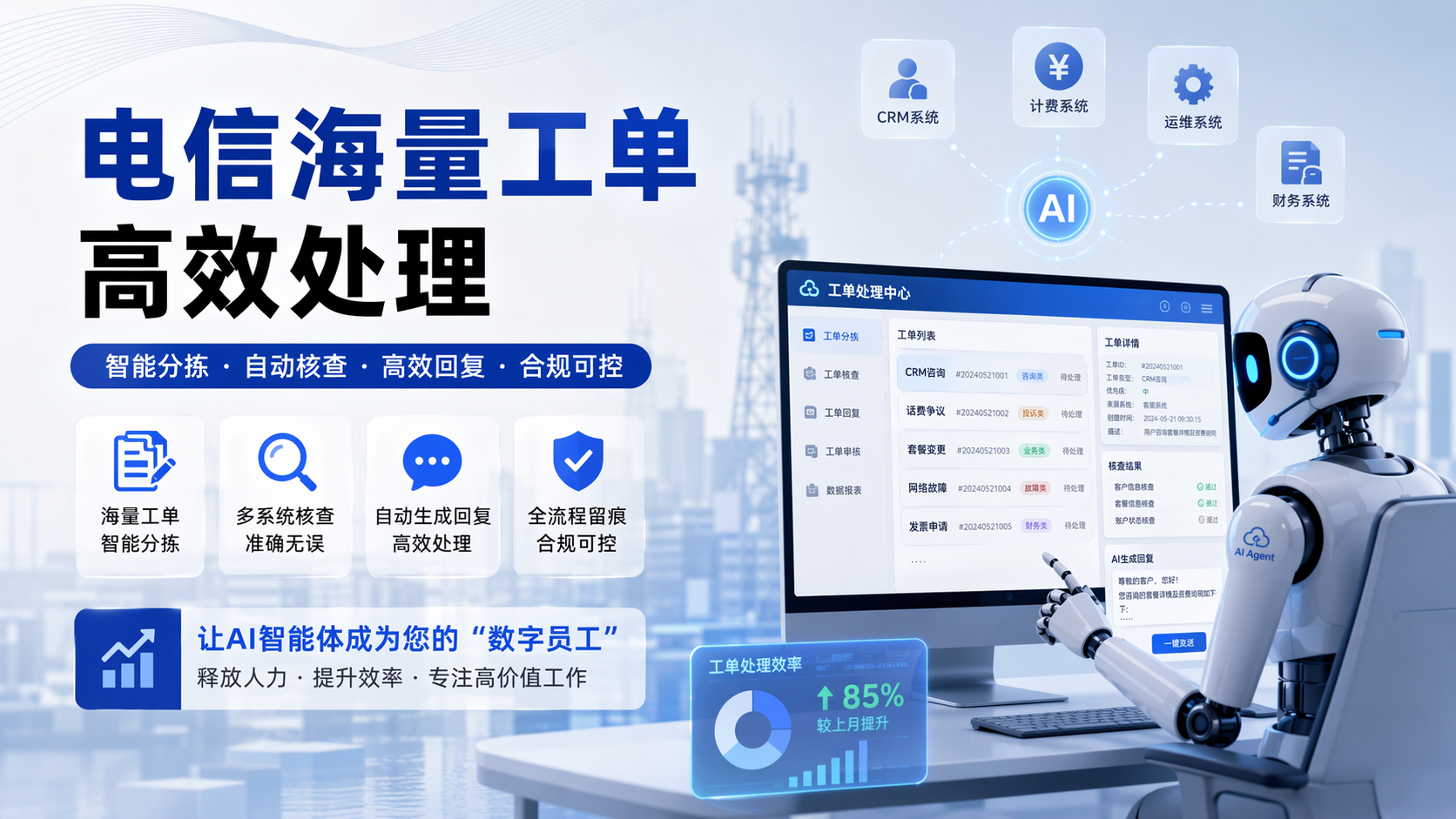 电信海量工单高效处理