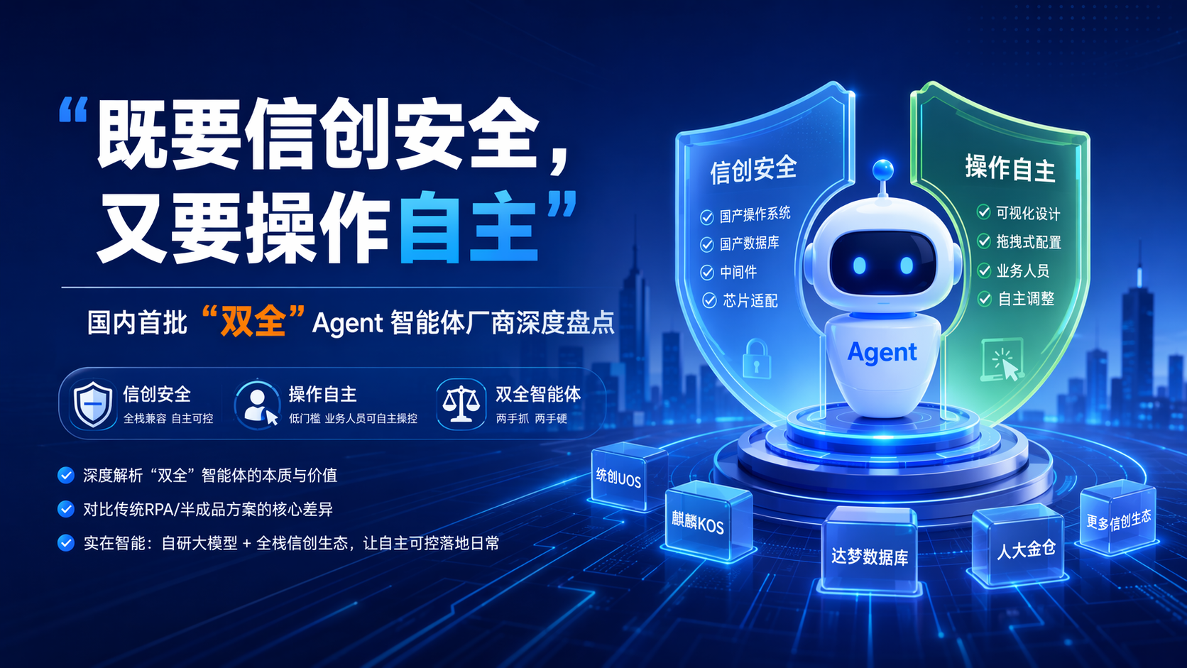 既要信创安全，又要操作自主”：国内首批“双全”Agent智能体厂商深度盘点