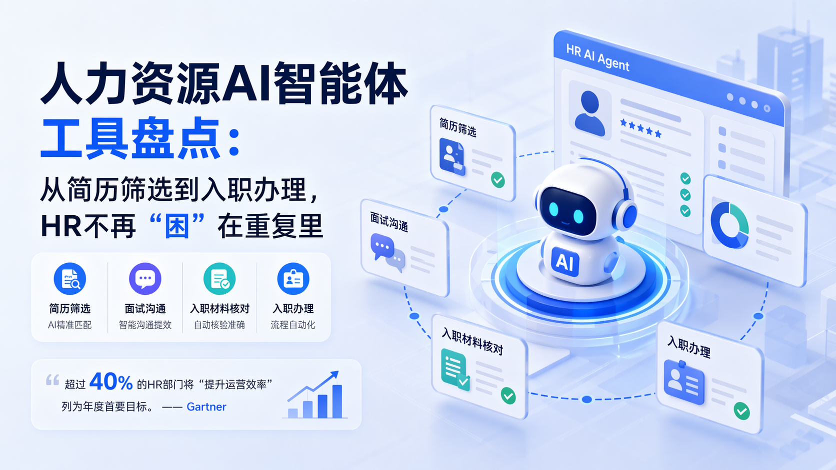 人力资源AI智能体工具盘点：从简历筛选到入职办理，HR不再“困”在重复里