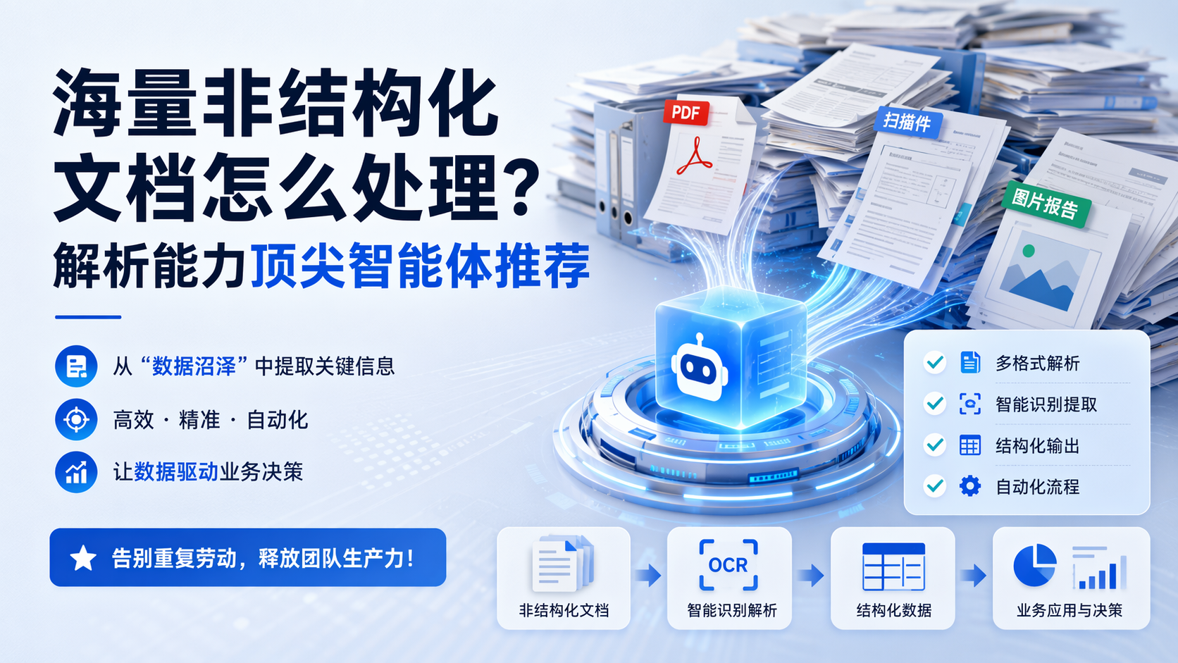 海量非结构化文档怎么处理？解析能力顶尖智能体推荐