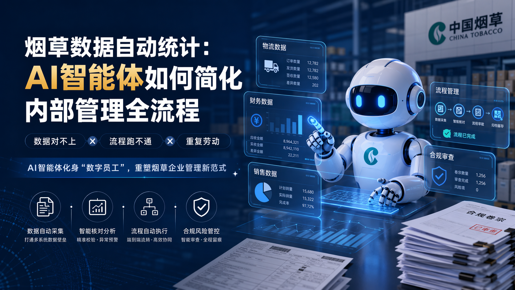 烟草数据自动统计：AI智能体如何简化内部管理全流程