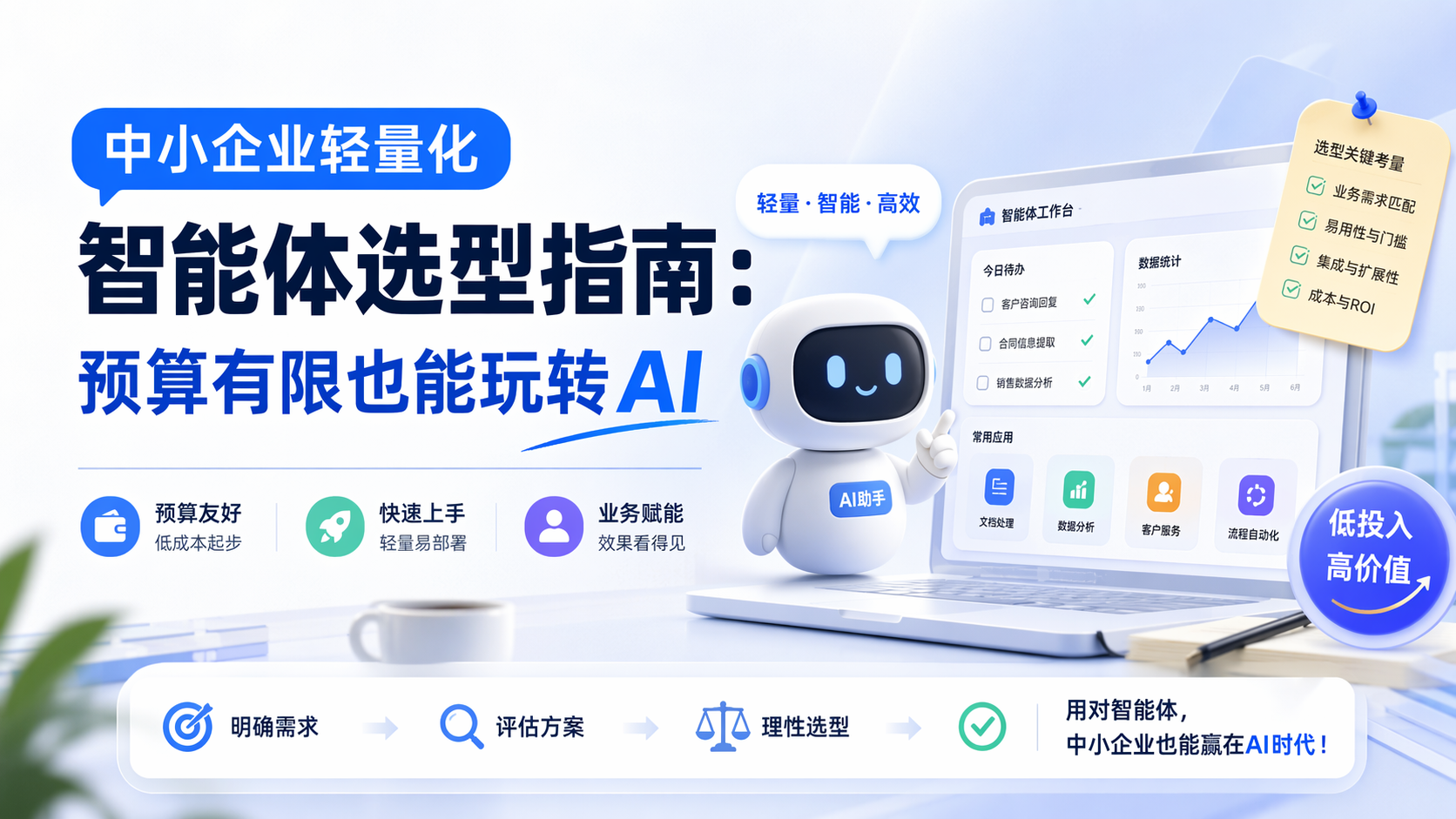 中小企业轻量化智能体选型指南:预算有限也能玩转AI