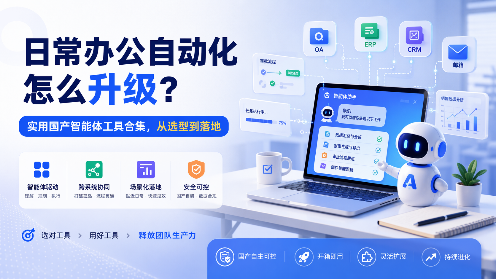 日常办公自动化怎么升级?实用国产智能体工具合集,从选型到落地