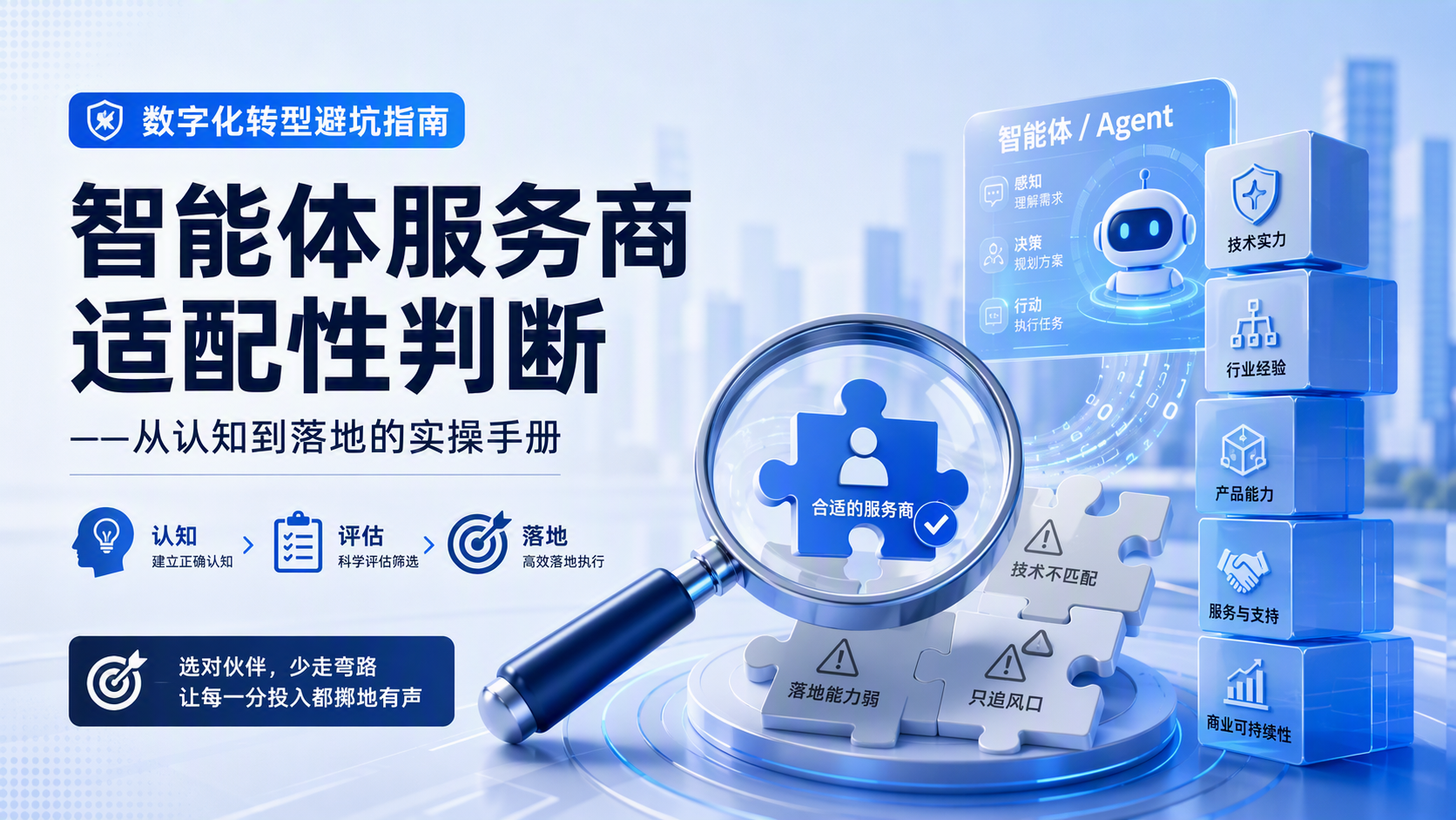 数字化转型避坑指南 智能体服务商适配性判断——从认知到落地的实操手册