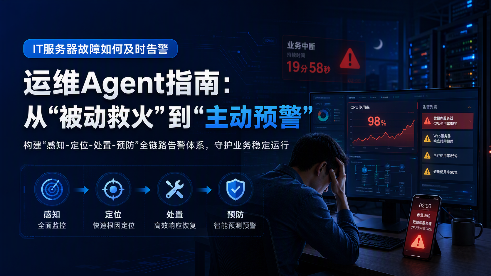 IT服务器故障如何及时告警 运维Agent指南：从“被动救火”到“主动预警”
