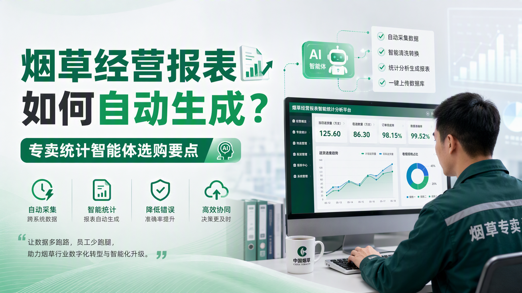 烟草经营报表如何自动生成?专卖统计智能体选购要点