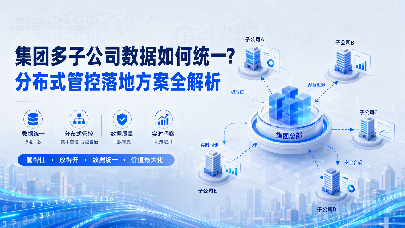 集团多子公司数据如何统一?分布式管控落地方案全解析