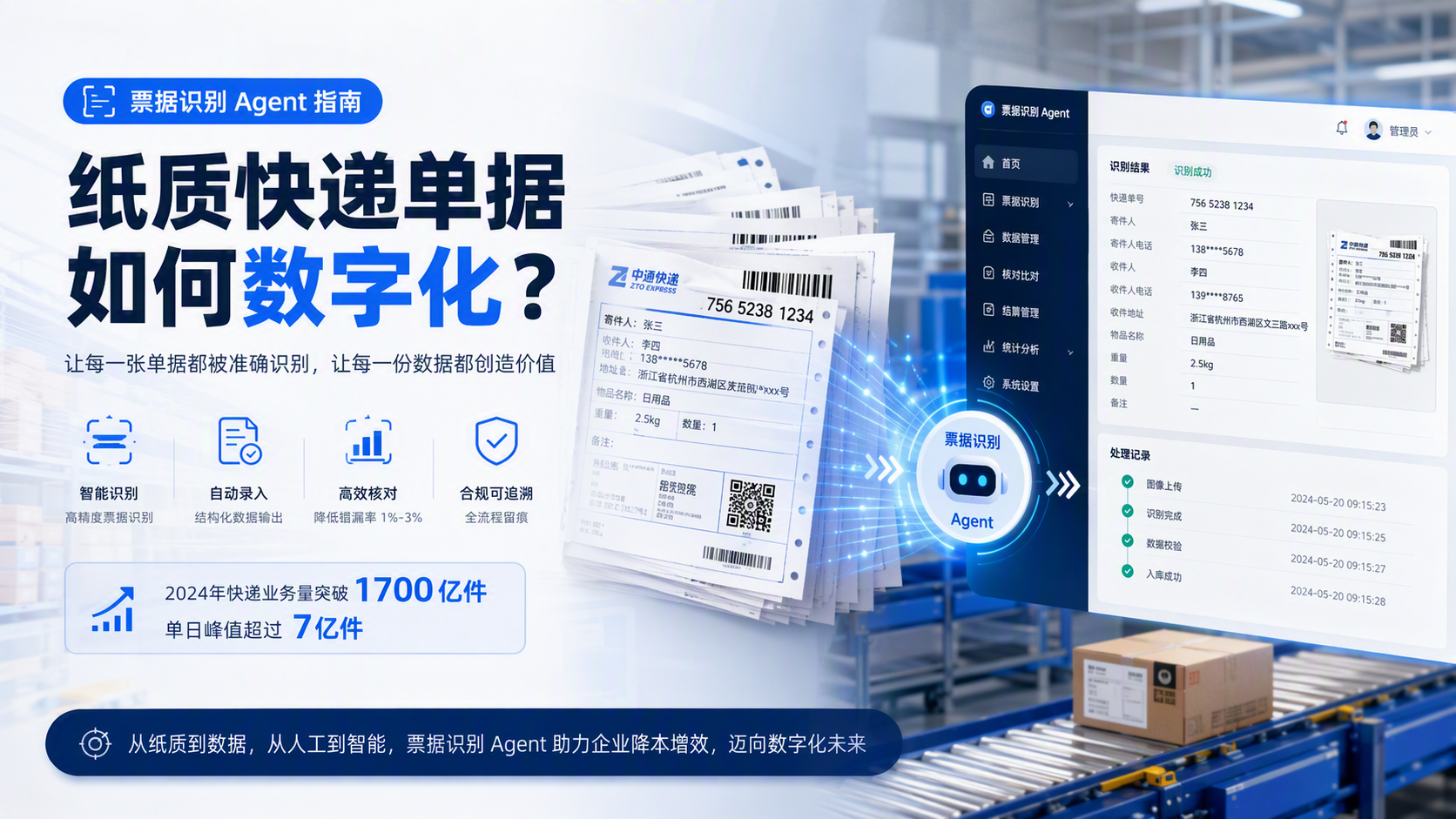纸质快递单据如何数字化?票据识别 Agent 指南