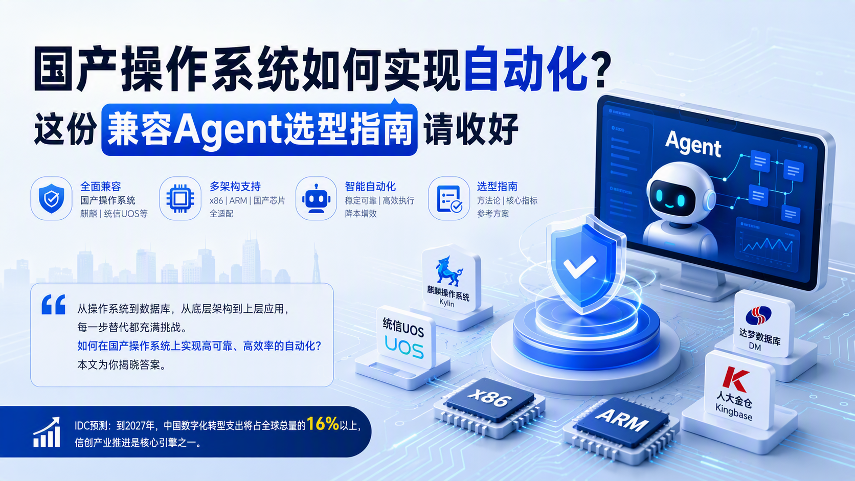 国产操作系统如何实现自动化？这份兼容Agent选型指南请收好