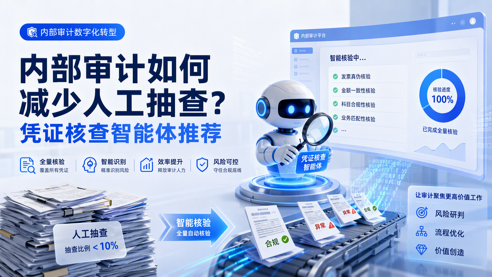 内部审计如何减少人工抽查？凭证核查智能体推荐_图1