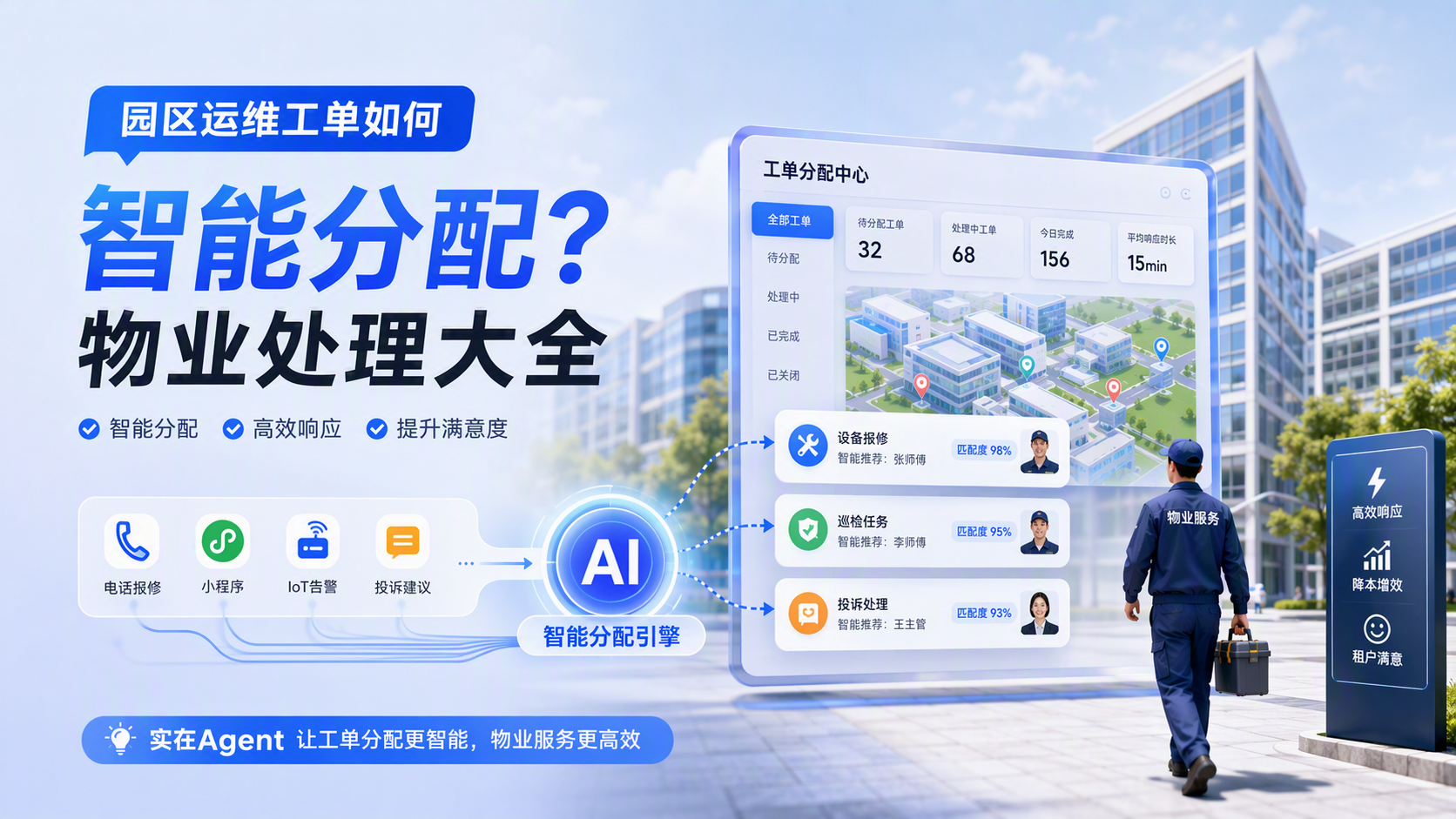 园区运维工单如何智能分配？物业处理大全