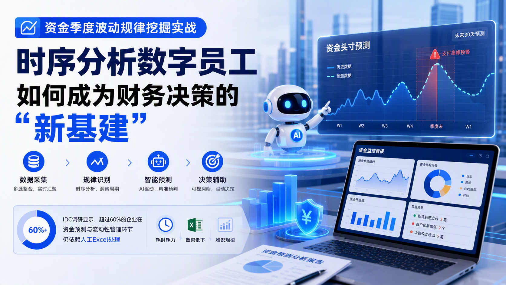 资金季度波动规律挖掘实战:时序分析数字员工如何成为财务决策的“新基建”