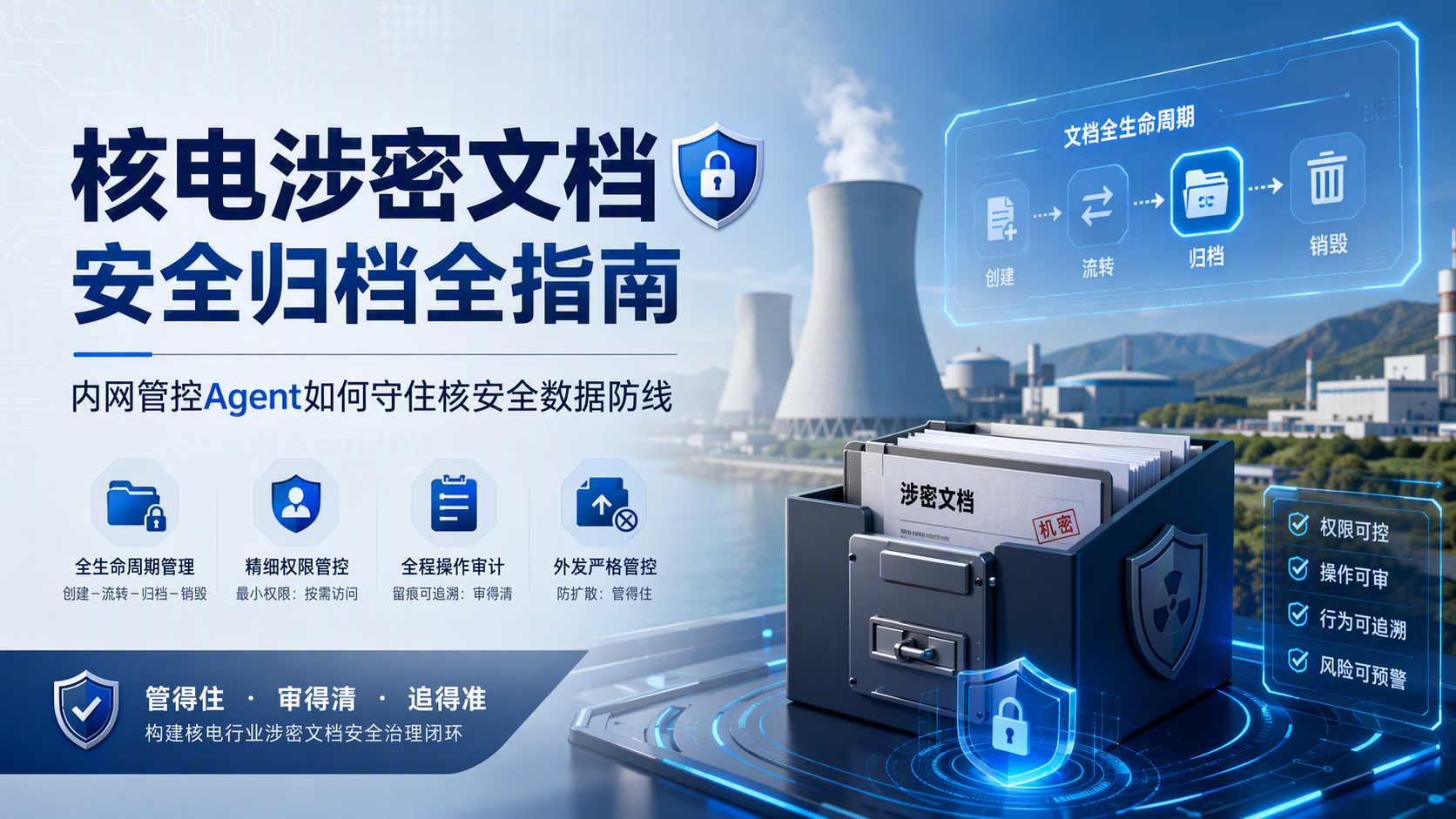 核电涉密文档安全归档全指南：内网管控Agent如何守住核安全数据防线