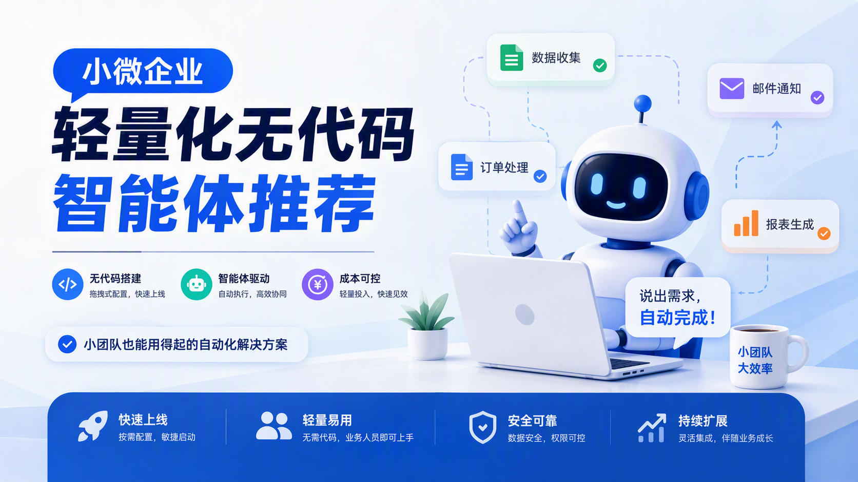 小微企业轻量化无代码智能体推荐_图1