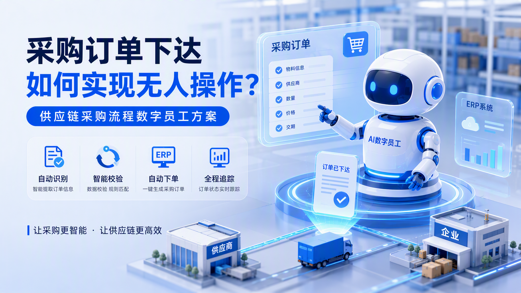 采购订单下达如何实现无人操作？供应链采购流程数字员工方案